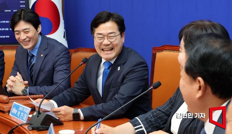당대표 출사표를 던진 박찬대 더불어민주당 의원이 당원들의 지지를 호소했다. 김현민 기자