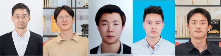 (연구진) 양창덕 교수, 양상진 연구원, 조용준 박사, 쉬에시앙 황 박사, 김원준 연구원.  UNIST 제공