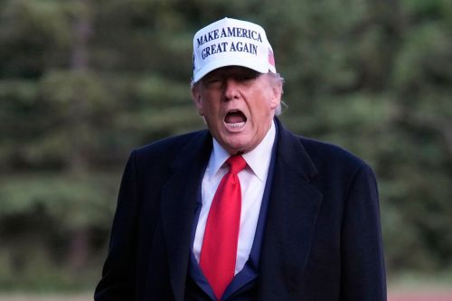 흰색 마가(MAGA) 모자를 쓴 도널드 트럼프 미국 대통령. AP연합뉴스