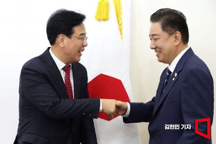 [포토] 김병기·송언석, 여야 원내대표 첫 회동