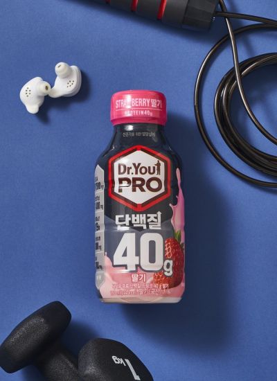 오리온 닥터유PRO 단백질드링크 40g 딸기 제품 이미지. 오리온