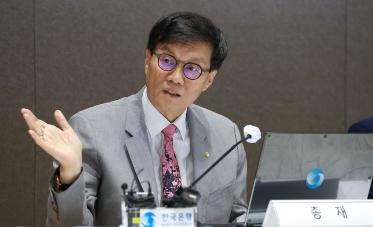 이창용 한국은행 총재가 18일 오후 서울 중구 한국은행에서 열린 물가안정목표 운영상황 점검 설명회에서 발언하고 있다. 한은 제공.