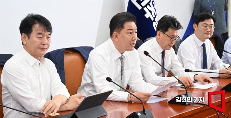 [포토] 김병기 "국민의힘 몽니 멈추고 하루라도 빨리 추경안 처리해야"