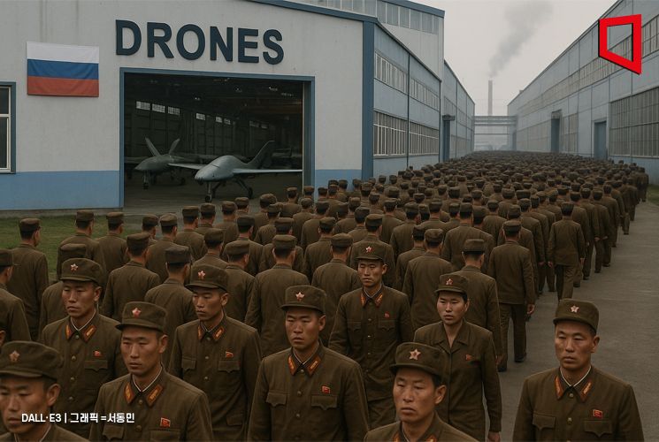 "北, 러 드론 공장에 2만5000명 파견 검토…드론 조종술도 습득" 