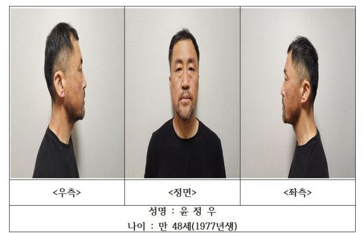 윤정우 신상정보. 대구경찰청 누리집