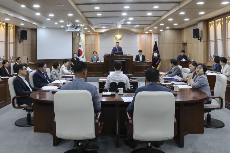 홍성군의회는 10일간의 정례회 일정을 마무리 하고 20일 폐회식을 가졌다./홍성군의회 제공
