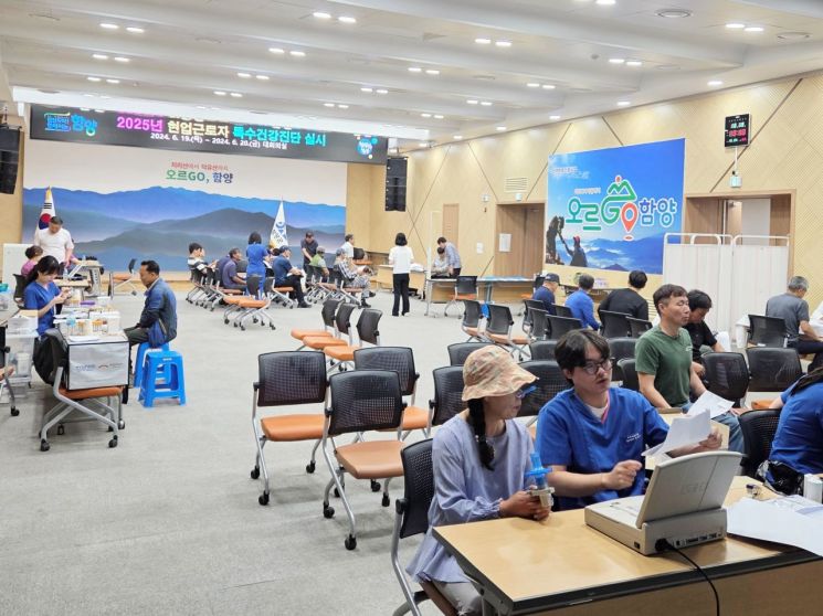 함양군 2025년 현업근로자 특수건강진단 현장.