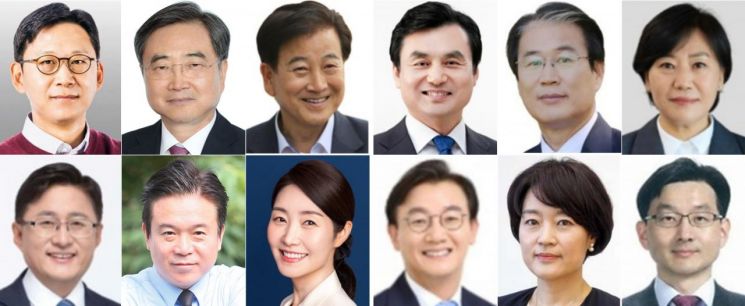 윗줄 왼쪽부터 배경훈 과학기술정보통신부 장관 후보자, 조현 외교부 장관 후보자, 정동영 통일부 장관 후보자, 안규백 국방부 장관 후보자, 권오을 국가보훈부 장관 후보자, 유임된 송미령 농림축산식품부 장관.아래줄 왼쪽부터 김성환 환경부 장관 후보자, 김영훈 고용노동부 장관 후보자, 강선우 여성가족부 장관 후보자, 전재수 해양수산부 장관 후보자, 한성숙 중소벤처기업부 장관 후보자, 국무조정실장에 임명된 윤창렬 LG글로벌 전략개발원장. 연합뉴스