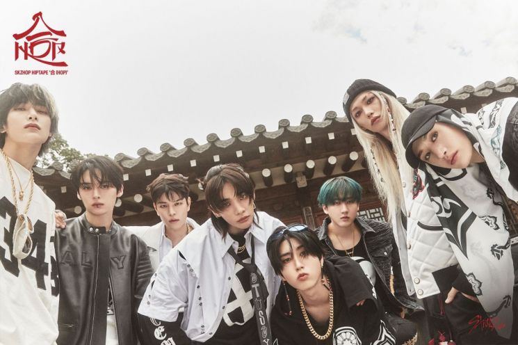 그룹 스트레이 키즈 단체 이미지. JYP엔터테인먼트