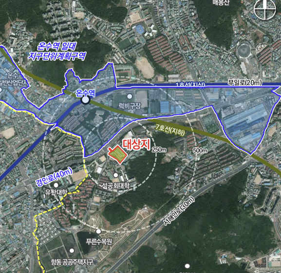 구로구 오류동 108-1번지 일대 소규모재건축(화랑주택) 위치도. 서울시 제공