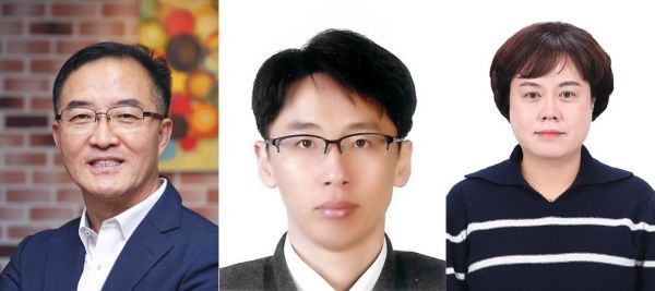 (사진 왼쪽부터) 김준영 이사관, 윤창모·박금화 부이사관.