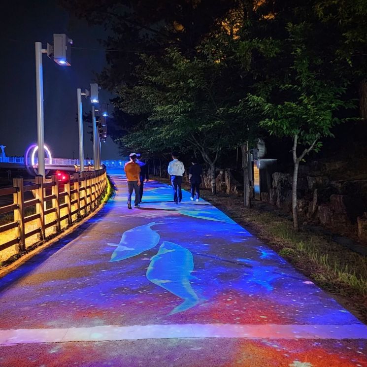 광양시, 삼화섬·달빛해변 일대 '경관조명' 설치 완료