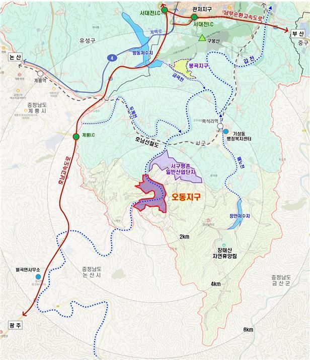 대전 오동·봉곡지구 산단 개발사업 본격화