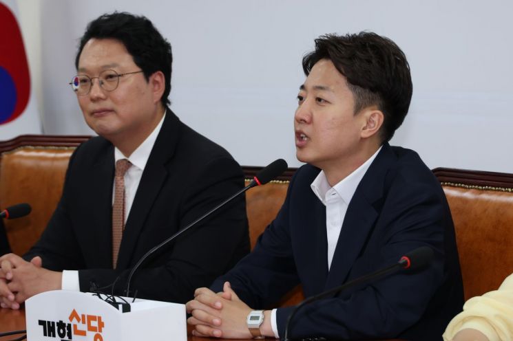 이준석 개혁신당 의원이 서울 여의도 국회에서 발언하고 있다. 연합뉴스