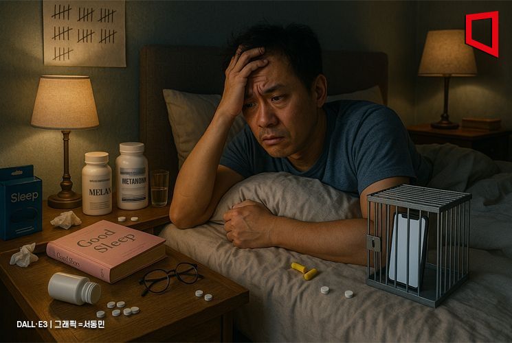 휴대전화 '감옥'에 넣고 스프레이 '칙칙'…베개 바꿔가며 잠 청하는 한국인