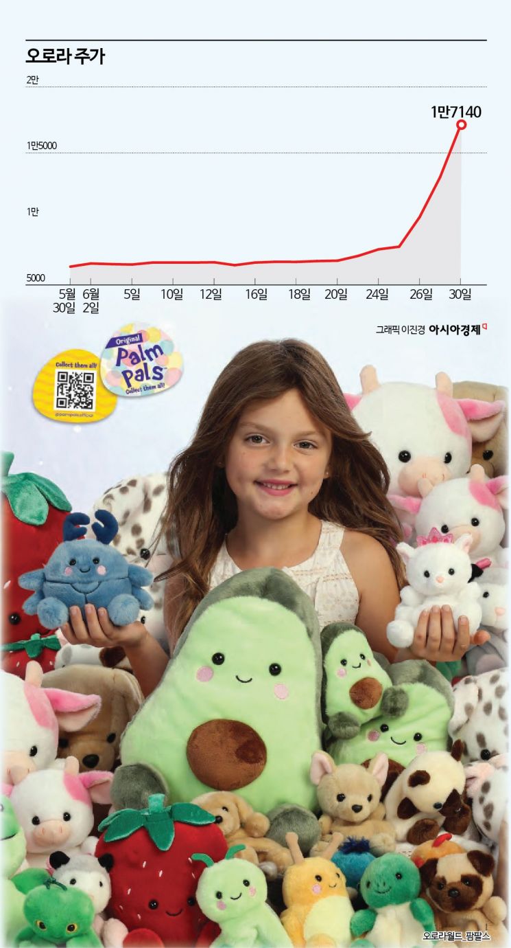 "티니핑 다음은 나"…'팜팔스' 덕에 6월에만 170% 오른 오로라