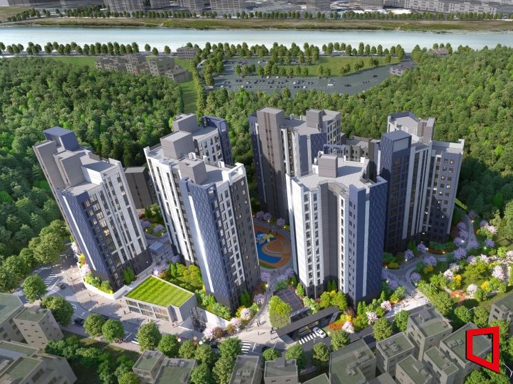 고척동 산업인아파트 재건축정비사업 조감도. 두산건설 제공