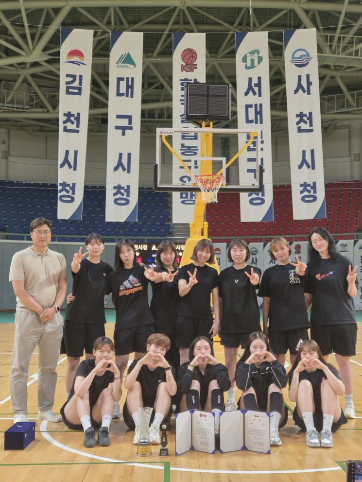 사천시청 여자농구단, 태백시장배 전국실업 농구 연맹전 준우승