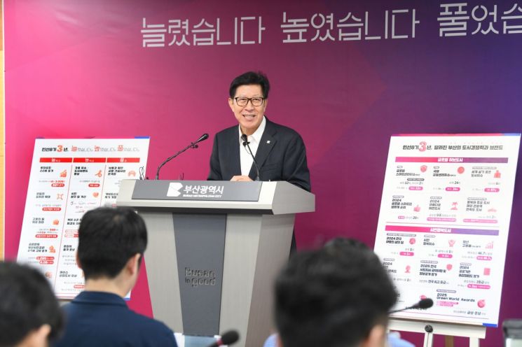 "대한민국 바람, 이제 부산서 일으키자"… 박형준 부산시장, 민선 8기 정례조례·기자간담회