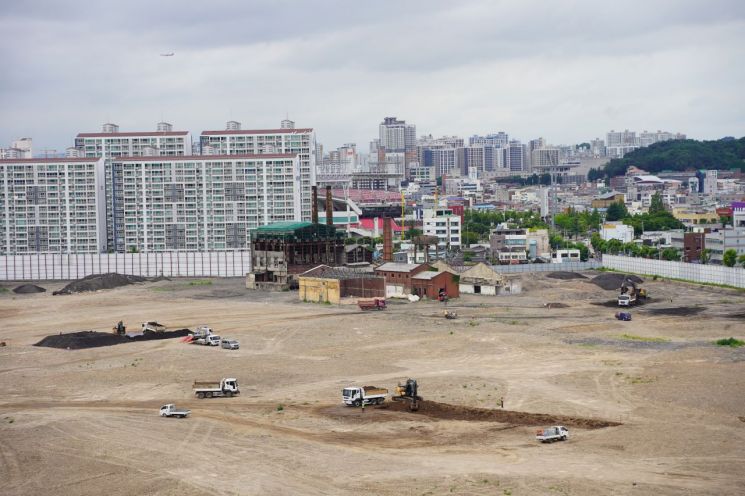 광주 북구 임동 ‘더현대 광주’ 부지. 송보현 기자