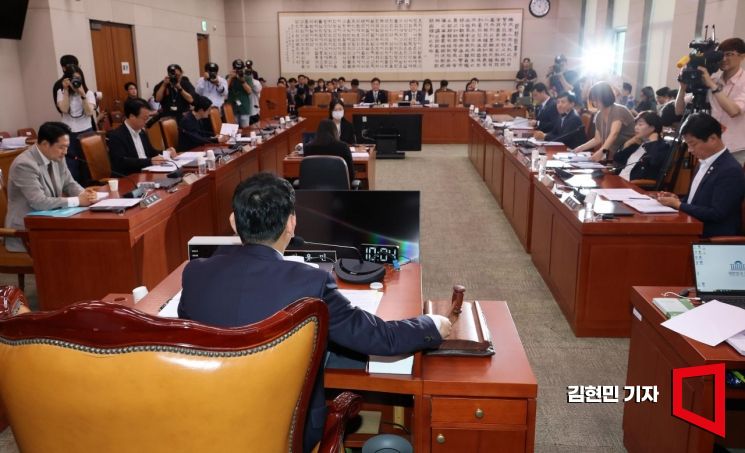 [포토] 국회 법사위 소위 상법개정안 심사