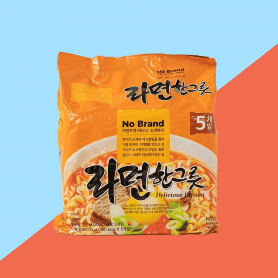 '노브랜드 라면한그릇'과  '짜장한그릇'. 판매 사이트.