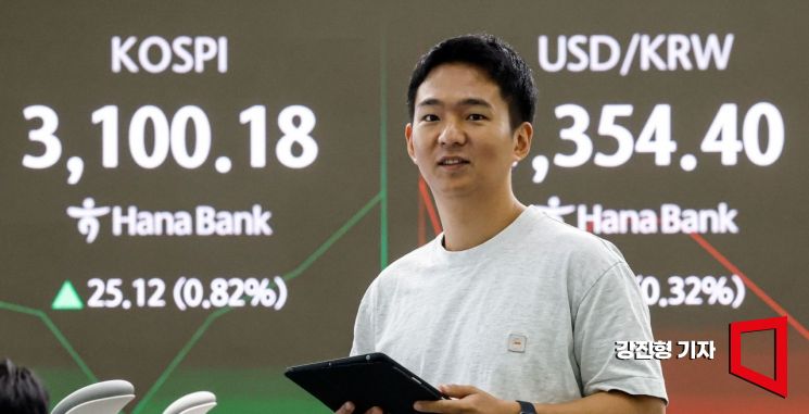 [포토] 코스피, 장 초반 3100 다시 돌파 