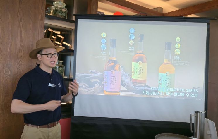 도정한 기원 대표 "위스키 생산 최적의 기후…바로 한국"