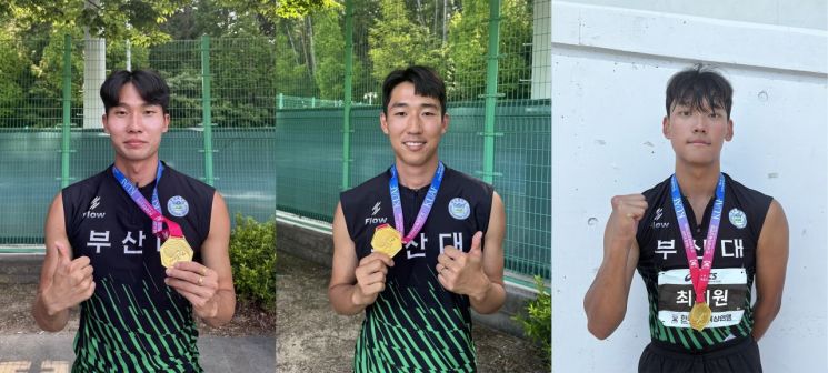 부산대 육상팀, 또 해냈다… 4회 전국대학육상경기대회 3관왕 달성