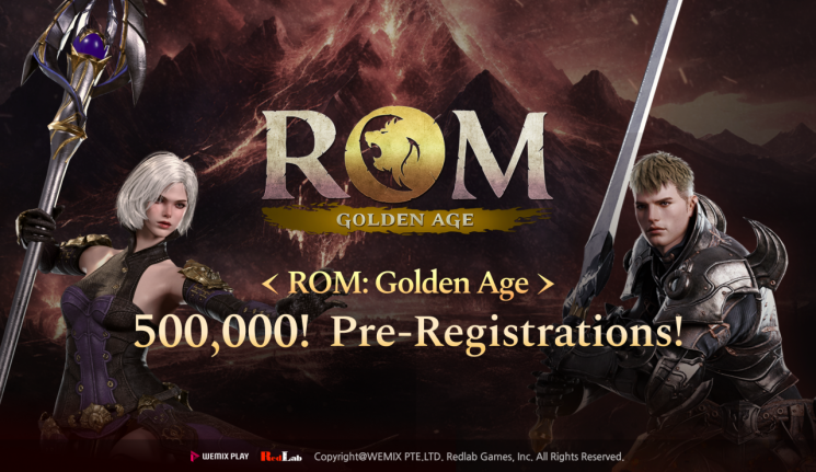 위메이드 웹3 MMORPG '롬: 골든 에이지' 사전예약 50만 돌파
