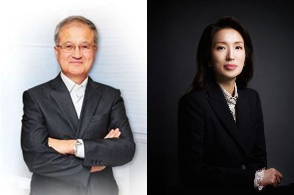성기학 영원무역그룹 회장, 성래은 영원무역그룹 부회장.