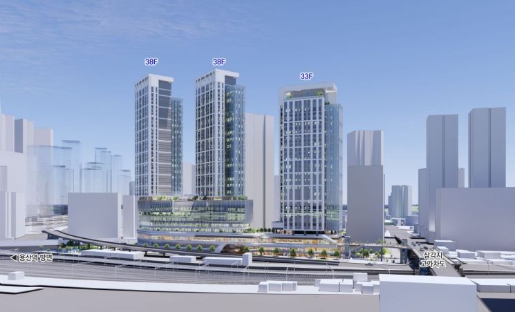 서울 용산구 문배동 30-10 일대 역세권활성화 사업 조감도. 서울시