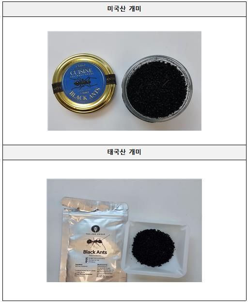 위반 제품 사진. 식품의약품안전처.