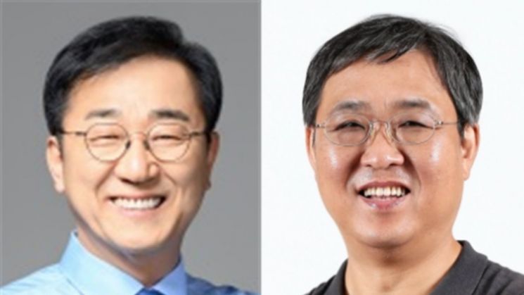 김윤덕 국토교통부 장관 후보자(왼쪽), 최휘영 문화체육관광부 장관 후보자