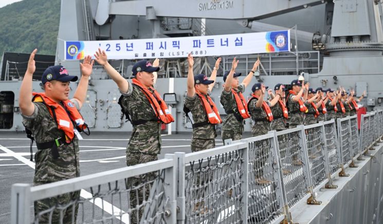 해군, 다국적 연합훈련 '퍼시픽 파트너십 훈련' 참가
