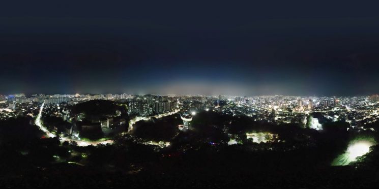 사직공원 전망대 야간 경관.