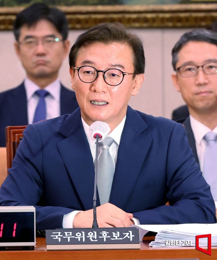 전재수 해양수산부 장관 후보자가 14일 국회 농림축산식품해양수산위원회 전체회의에서 열린 인사청문회에서 의원 질의에 답변하고 있다. 2025.7.14 김현민 기자