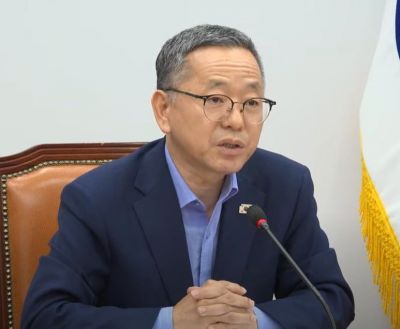 김문수 더불어민주당 원내부대표가 15일 원내대책회의에서 발언하고 있다. 김문수 의원실 제공