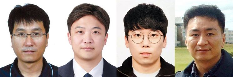 왼쪽부터 홍지상 교수, 김종훈 교수, 이승현 항해사, 이의주 교수. 국립부경대 제공