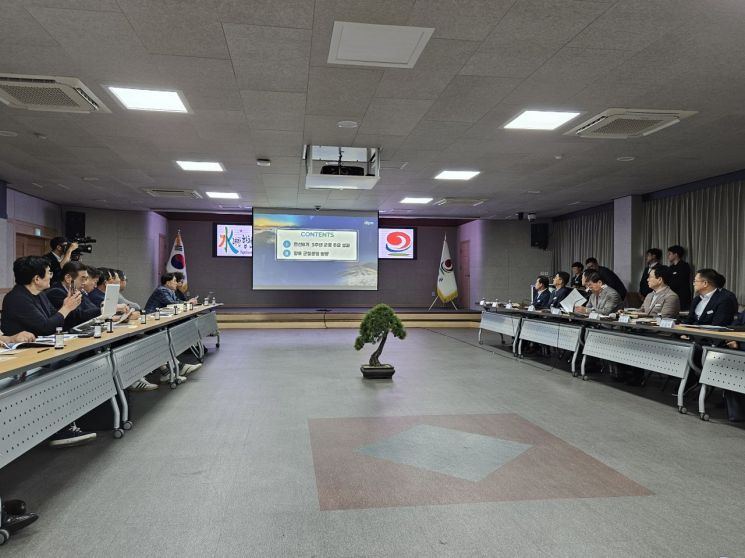김윤철 합천군수 민선8기 3주년 언론인 간담회.