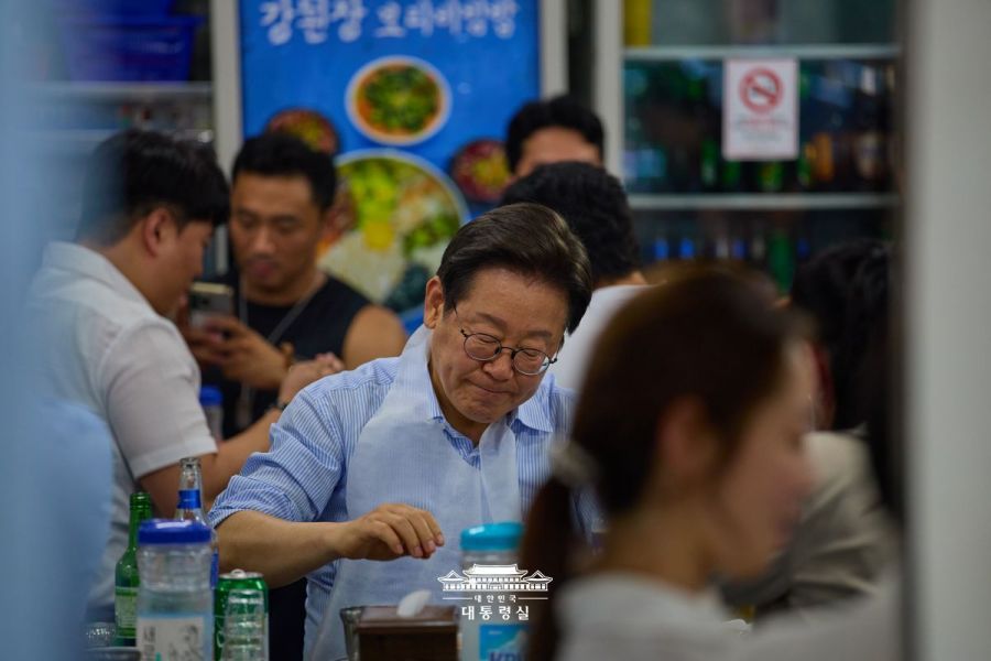 일상의 모습을 자주 공개했던 이재명 대통령.
