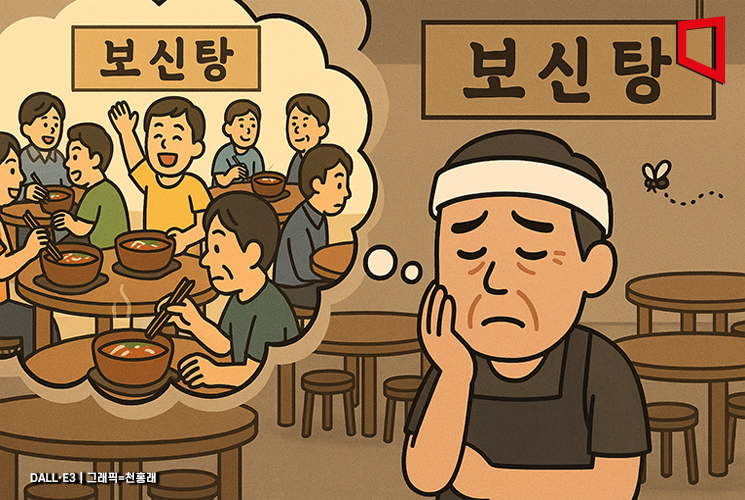 한때는 1시간 넘게 기다렸는데, 이젠 손님 '뚝'…'개꿈' 돼버린 복날 대목