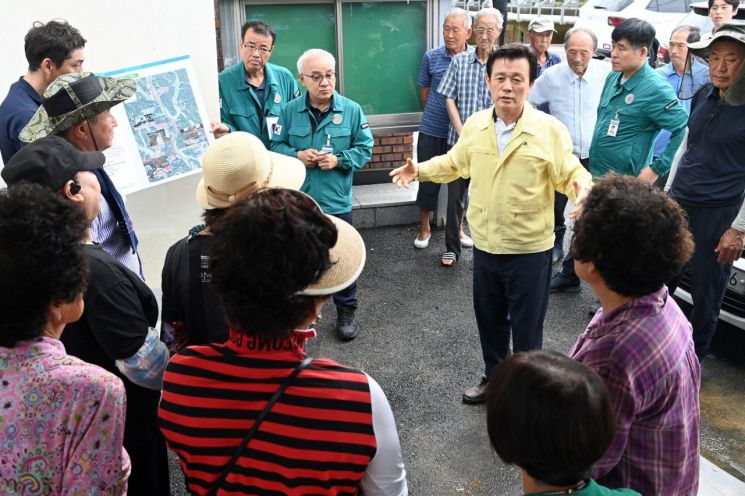 조규일 진주시장,  피해 현장 찾아 신속한 복구 및 2차 피해 예방 조치