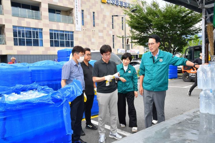 울주군, 집중호우 따른 단수 사태 총력 대응… 급수차 20대 투입