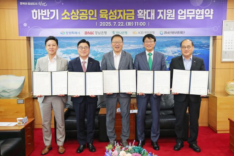 창원특례시, 소상공인 육성자금 확대 지원 위한 업무협약 체결