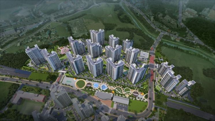 용인 푸르지오 원클러스터 2·3단지 조감도