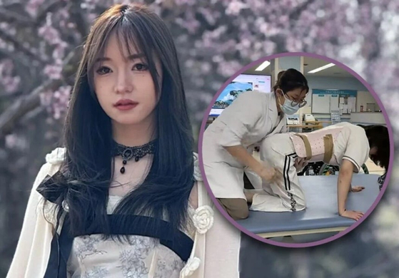 교통사고로 인해 하반신 마비 상태가 된 여성.  사우스차이나모닝포스트.