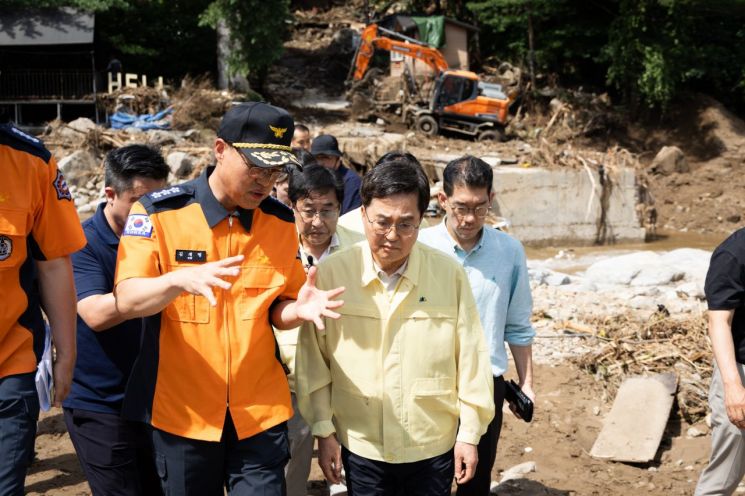 김동연 "가평 등 집중호우 피해지역 최대 1천만원 일상회복지원금"