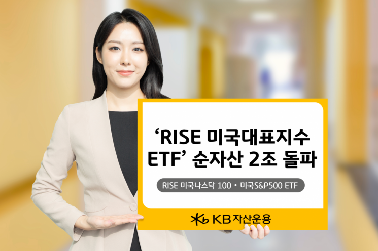 KB자산운용, 'RISE 미국대표지수 ETF' 순자산 2조 돌파