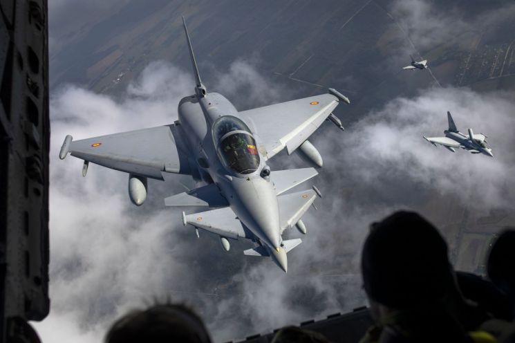 유로파이터 타이푼(Eurofighter Typhoon) 전투기. AP연합뉴스